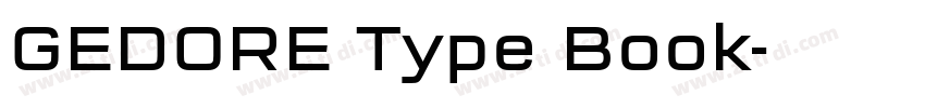 GEDORE Type Book字体转换